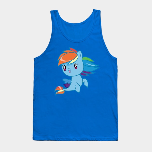 Seapony Rainbow Dash Tank Top by CloudyGlow